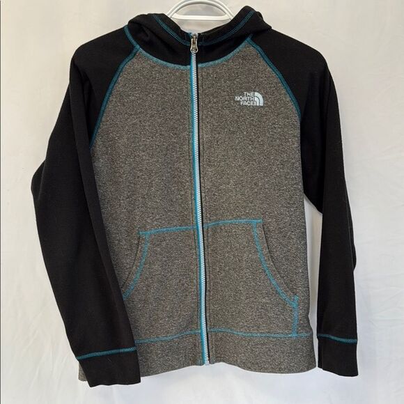The North Face Kids Gray and Black Hoodie - Picture 1 of 2